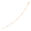 14k Rose Gold 7 inch Bracelet with Petite Diamond Stations